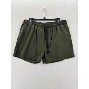 COOFANDY - Athletic Shorts Mesh Liner Drawstring - Green - XL - Mens